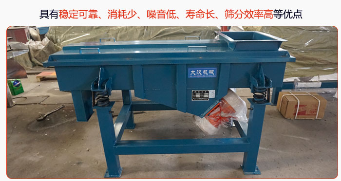 具有穩定可靠、消耗少、噪音低、壽命長、振型穩、篩分效率高等優點